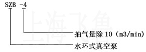 SZB型水環(huán)式真空泵型號(hào)說明
